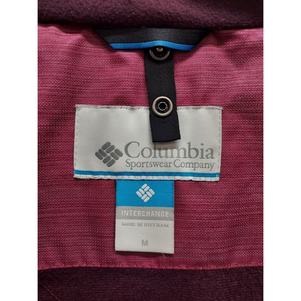 Columbia Sportwear Company Women Hoodie Jacket M Purple Full Zip Pockets Outdoor - Picture 9 of 15
